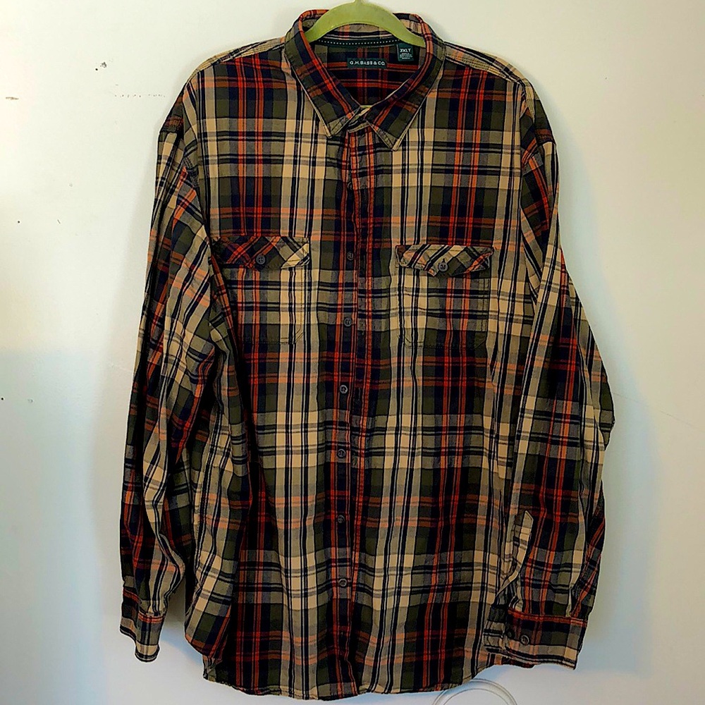 Men’s button down, long sleeve, casual shirt